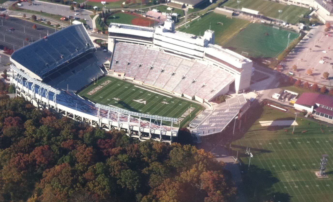 Lane Stadium, home of the Hokies