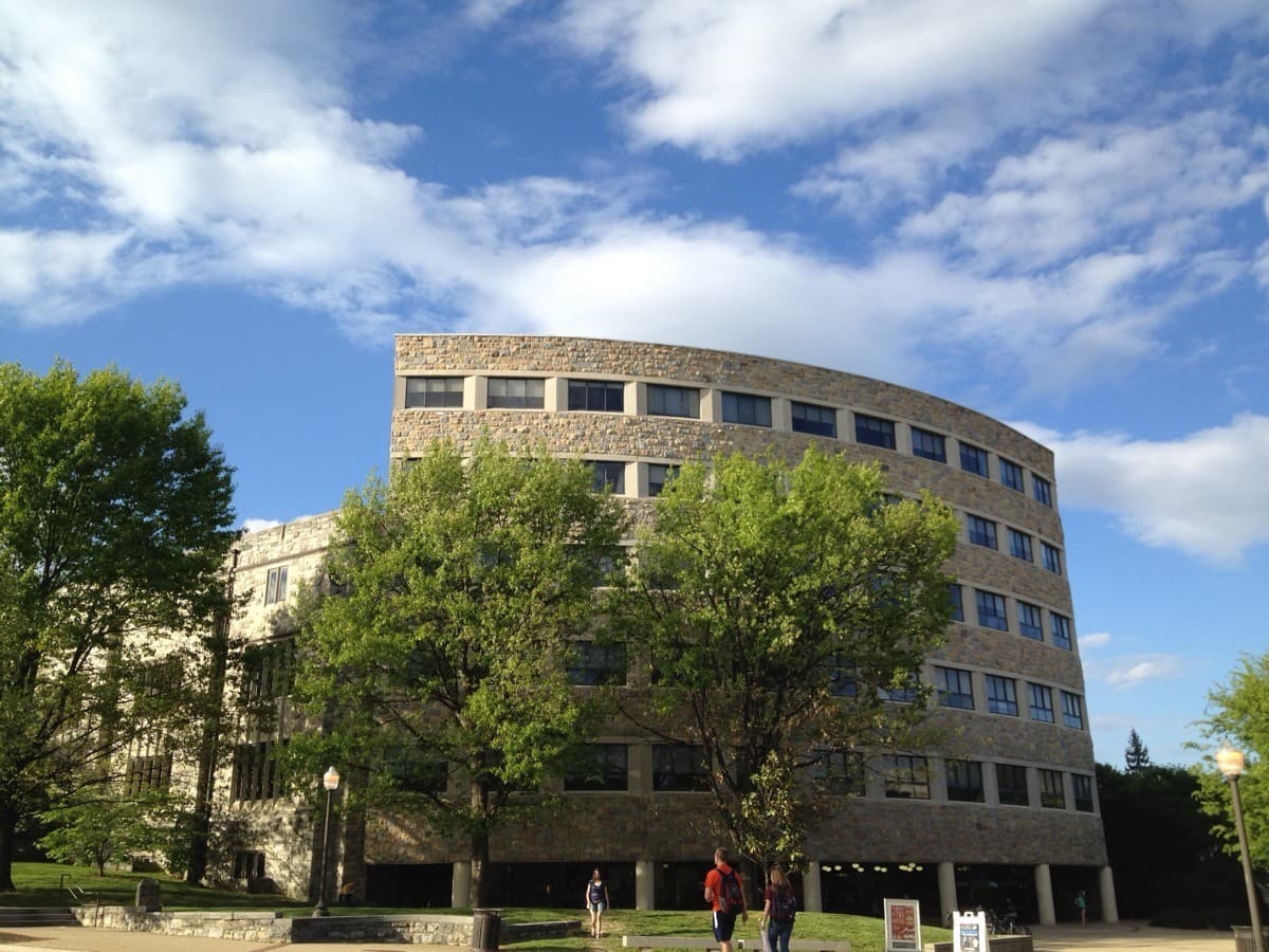 Newman Library, the main campus library