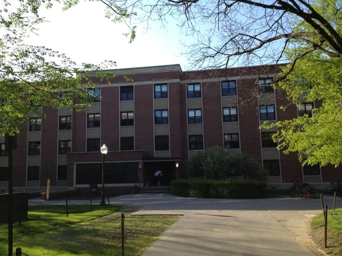 Thomas Hall on the Upper Quad (demolished 2017)