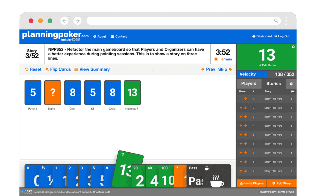 Agile Estimation Platform Redesign for PlanningPoker.com