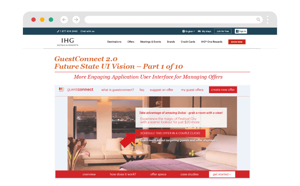 GuestConnect Hotel Promotions Platform for IHG