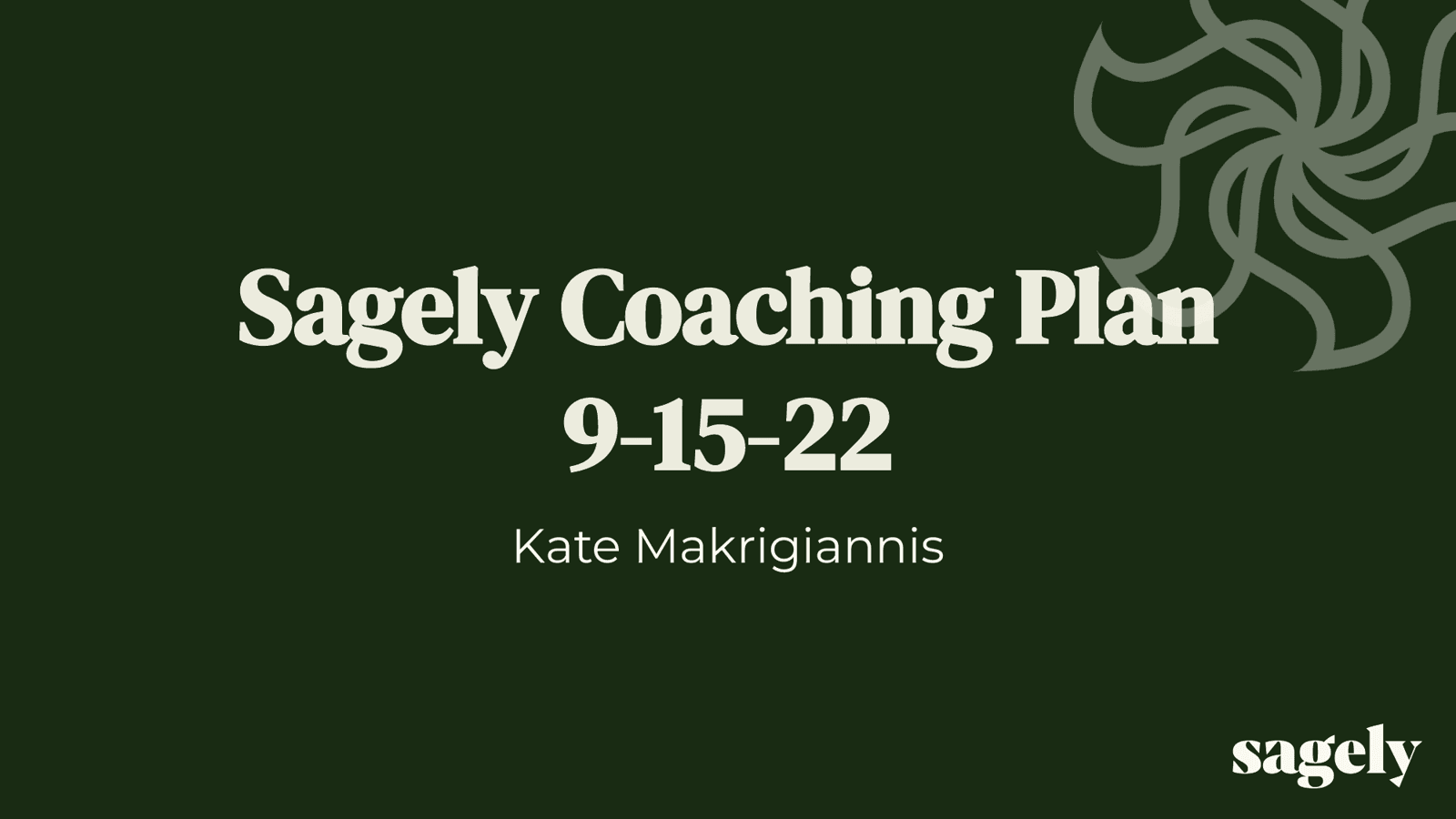 Sagely - Coaching DoD Teams and Shaping a Learning Platform