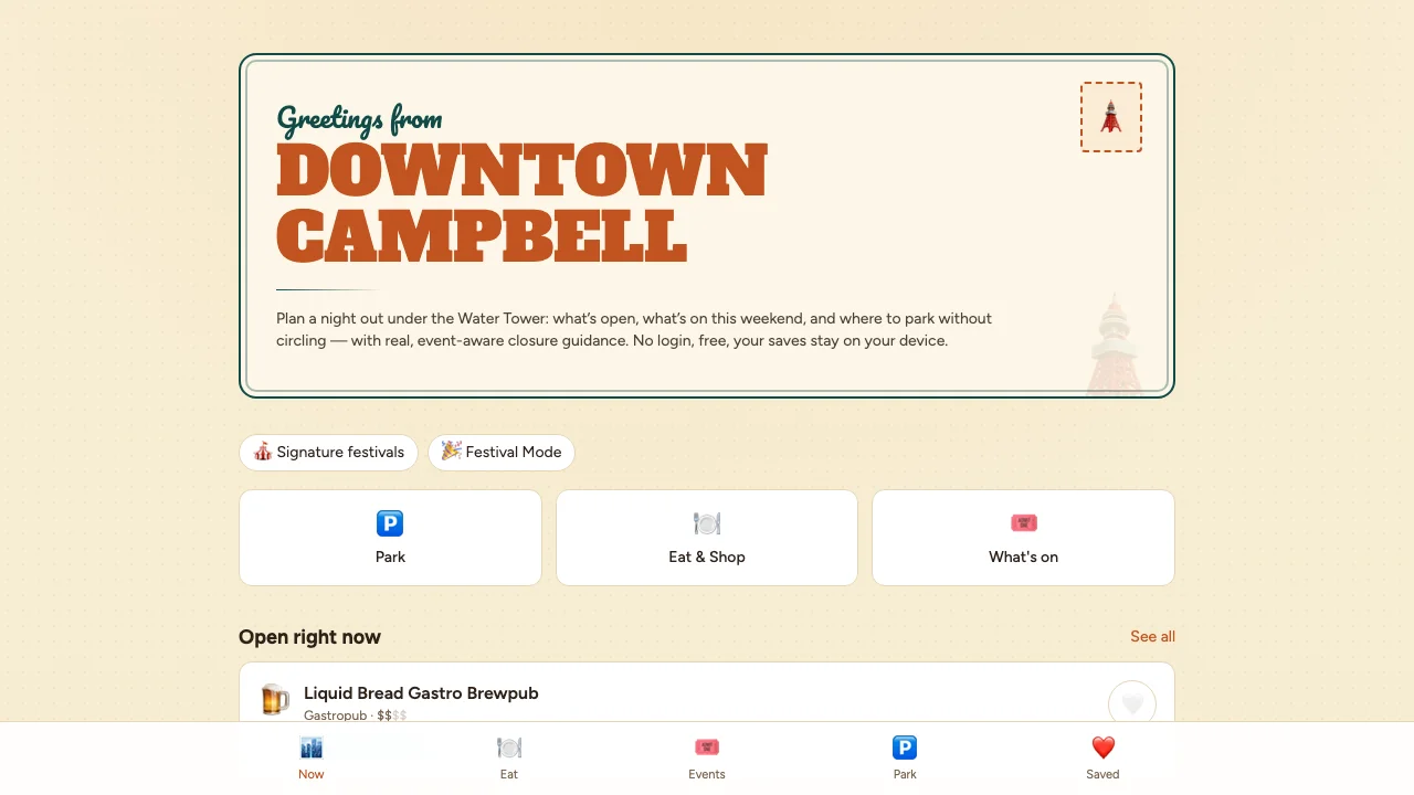 Downtown Campbell screenshot