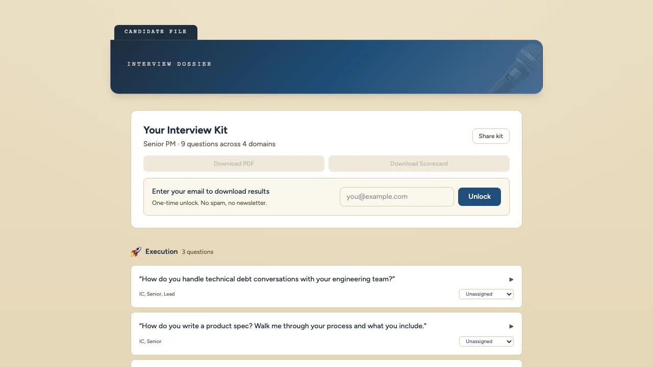 PM Interview Kit screenshot