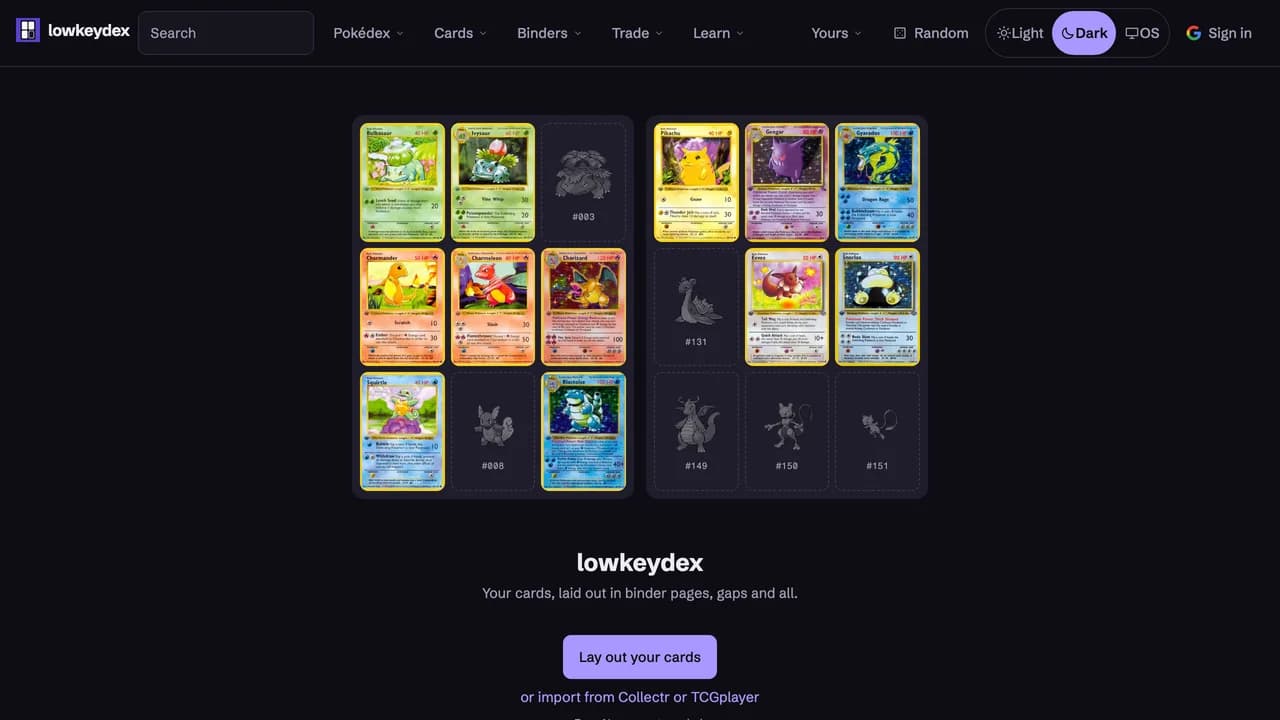 lowkeydex screenshot