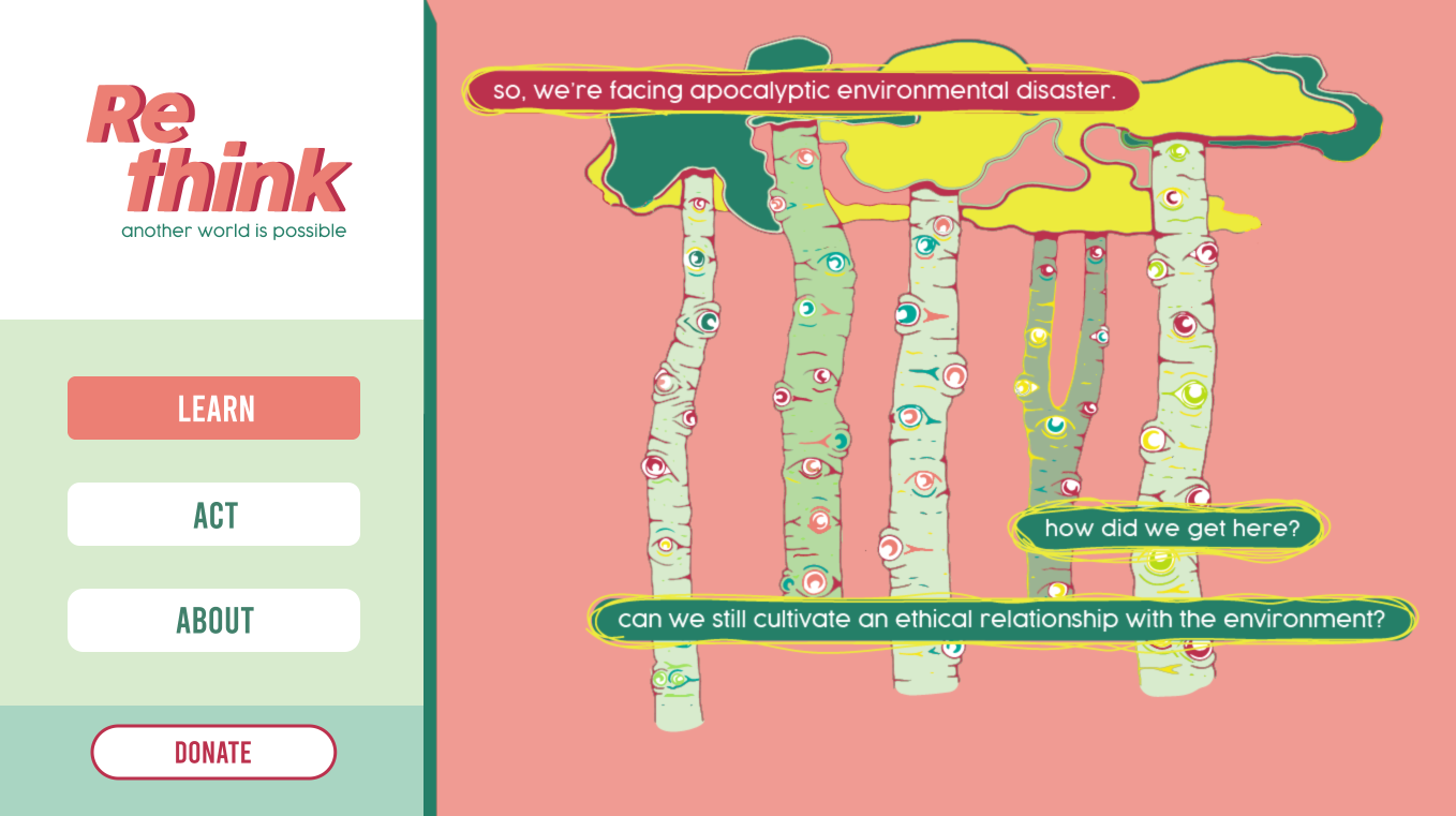 The Rethink homepage