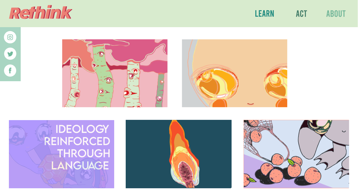 The Rethink learn page