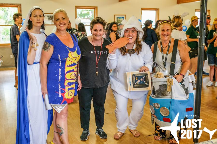 LOST 2017 costume contest -- fans in character costumes