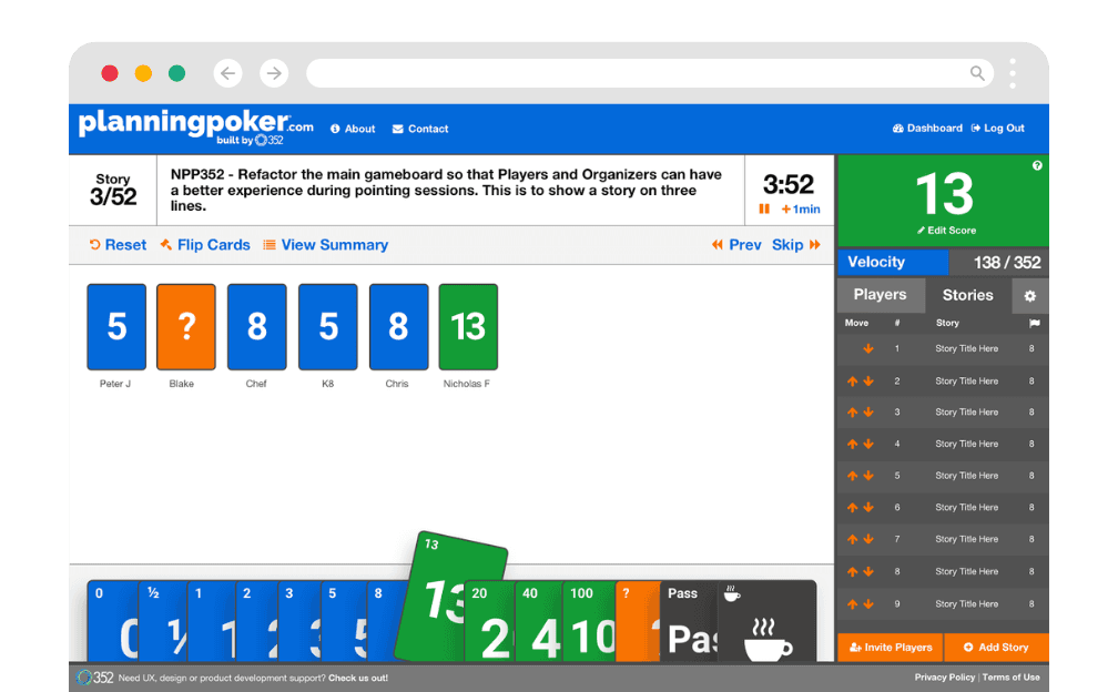 Agile Estimation Platform Redesign for PlanningPoker.com