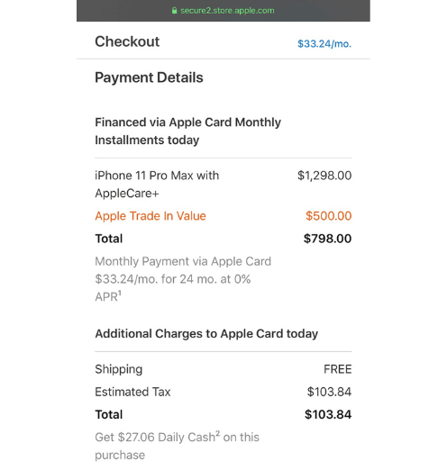 Monthly BNPL Installments for Major Retailer Credit Card detail 2