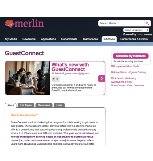 GuestConnect Hotel Promotions Platform for IHG detail 1