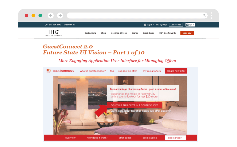 GuestConnect Hotel Promotions Platform for IHG