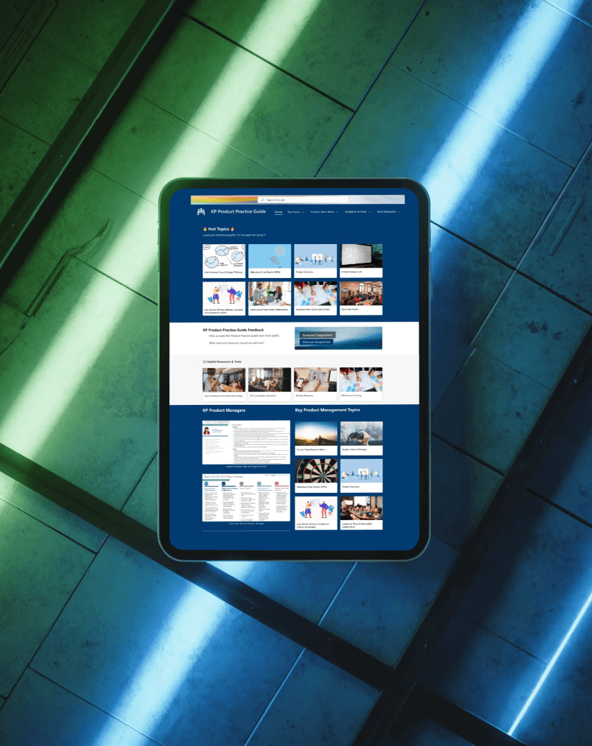 Building the Kaiser Permanente Product Practice Guide
