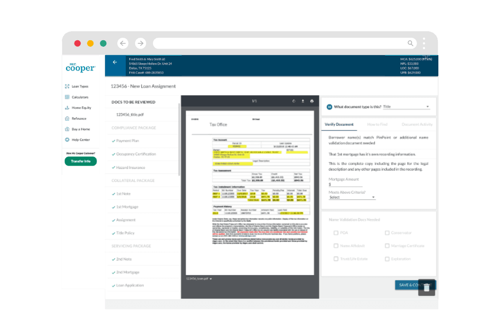 Agent Desktop Redesign for Mr. Cooper’s Mortgage Servicing Team